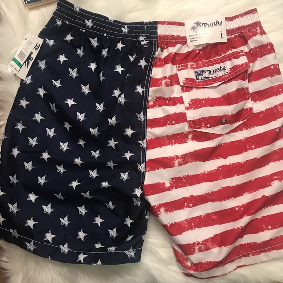 Trunks Other - Trunks Men’s Vintage Swami Swim Suit Flag NWT